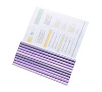 10 copertine trasparenti per libri con barra di timone, raccoglitore, asta scorrevole, per riprendere rapporti e cartelle di documenti