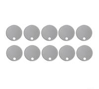 10 copri cerniere per sedile WC, in plastica bianca, decorativo, tappo a vite, impermeabile, antiruggine (50 mm)