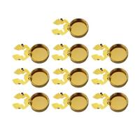 10 copribottoni in ottone color oro per riunioni quotidiane, Piccolo, come descritto, come descritto