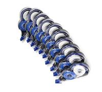 10 correttori a nastro, 8 m x 5 mm, bianco, ad asciugatura rapida, correttivo, totale 80 m, per scrivere diari, annotare, correggere gli studenti