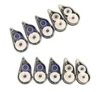 10 correttori a nastro, 8 m x 5 mm, nastro bianco ad asciugatura rapida, correttivo totale 80 m, per scrivere, annotare, annotare, correggere i compiti