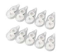 10 correttori a nastro, 8 m x 5 mm, nastro bianco ad asciugatura rapida, nastro correttivo totale 80 m, per scrivere diari, annotazioni, correttori