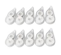 10 correttori a nastro, 8 m x 5 mm, nastro bianco ad asciugatura rapida, nastro correttivo totale 80 m, per scrivere diari, annotazioni, correttori