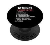 10 cose che voglio nella mia vita Calcio Più calcio PopSockets PopGrip Adesivo