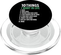 10 Cose che voglio nella mia vita Cani Più Cani Donna PopSockets PopGrip per MagSafe