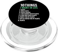 10 cose che voglio nella mia vita Piante più piante PopSockets PopGrip per MagSafe