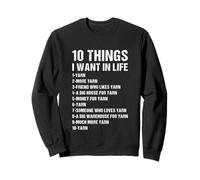 10 Cose Che Voglio nella Vita a Maglia Felpa