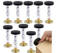 10 Counts Adjustable Threaded Headboard Stoppers Fixer, Quick Installation Headboard Stabilizer Brackets, Anti-Rattle testiera Tool (as shown,Adjustable 84-110mm)