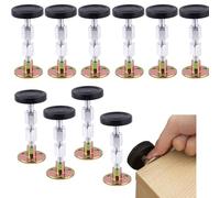10 Counts Adjustable Threaded Headboard Stoppers Fixer, Quick Installation Headboard Stabilizer Brackets, Anti-Rattle testiera Tool (as shown,Adjustable 67-87mm)
