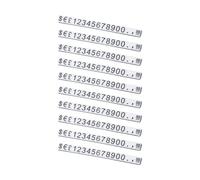 10 cubi per esposizione prezzi, numeri e lettere regolabili, nero su bianco per mostrare i prezzi di gioielli, orologi, accessori e oggetti di valore