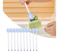 10 cucchiaini da tè in vetro con asta per mescolare tè, cioccolata calda,