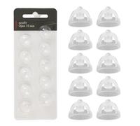 10 cupole per apparecchi acustici, 10 mm, in silicone, tappi per le orecchie di ricambio per apparecchi acustici, ombrelli aperti per apparecchi acustici, morbidi e confortevoli, accessori per