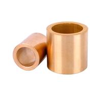 10 cuscinetti a manicotto in ottone, diametro interno 6 mm, boccole in rame ottenute tramite metallurgia delle polveri, adatti per macchinari industriali e apparecchiature elettriche.6x8x15mm
