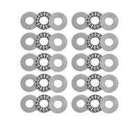 10 cuscinetti a rullini assiali AXK1024 da 10 mm x 24 mm x 2 mm, 10 alberi del timone Axk1024 e frantoi aggregati progettati per un uso duraturo con una corretta durata e possono essere utilizzati