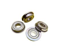10 cuscinetti a sfere a gola profonda - Cuscinetti in miniatura 8x19x22x6mm con flangia for alianti, tosaerba, stampanti(ABEC-5 F698-2RS)