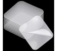 10 cuscinetti biadesivi trasparenti per il montaggio, quadrati di montaggio su entrambi i lati, nastro trasparente pre-tagliato, forte adesivo per fai da te, casa, ufficio, da appendere alla parete