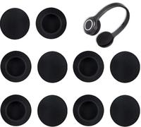 10 cuscinetti di ricambio compatibile con Sennheiser EPOS PC 2 Chat PC 3 Chat PC 5 Chat PC 7 USB PC 8 Px100 Px130 PX100II Px131 PC30 PX80 (50 mm)