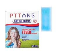 10 cuscinetti in gel di raffreddamento portatili per bambini, sicuri per il calore, delicati sulla pelle, surriscaldamento, fisici, impacchi freddi, fogli di crema di raffreddamento sicuri
