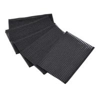 10 cuscinetti per capelli neri magici per capelli, in pasta di plastica, quadrati, strumento per lo styling dei capelli, accessori per barbiere, pinze per barbiere e fermagli