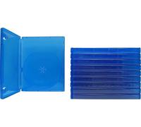 (10) Custodie da gioco blu - Compatibile con Playstation 4 - 1 capacità disco -