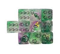 10 Dadi A Sei Facce Angolo Tondo Gioco Ruolo Strumento Didattico Per Conteggio Della Matematica Per Gioco Da Tavolo KTV Party Set A Sei Facce Angolo Rotondo