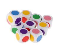 10 dadi da 16 mm vuoti su ogni faccia a sei facce cubi di plastica per insegnare