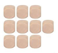 10 Dadi in Grezzo 8mm per Lavoretti Fai-da-Te 10 Dadi in Grezzo | naturale liscio, per facile da dipingere, ideale per scuola e hobby, per superficie pronta all'uso(12mm)