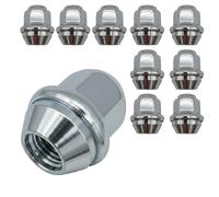 10 Dadi ruota conico chiuso 60° M12x1,5 31mm cromato per Volvo C30 C30 Electric