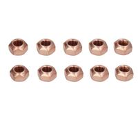 10 Dado Rame 17 Collettore Senza Raccolta M10 X 1,25 Dadi Scarico Selbstsichernd