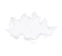 10 d'Angelo per piuma Bianca per Natale 10 d'Angelo per piuma(18X14cm) | da 10 , per piuma naturale morbida, colore , per ideale per di Natale