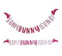 10 Decorazione Easter Bandierina Happy Per