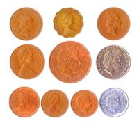 10 Different Coins with Queen Elizabeth II Picked from Mixed Commonwealth Realms