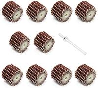 10 dischi abrasivi a lamelle 12 x 12 mm, grana 400, per smerigliatrice Dremel Proxxon