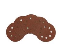 10 dischi abrasivi a strappo con fori Poggi 349.73 gr 40 disco Ø 125 mm