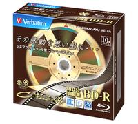 10 dischi Blu ray Verbatim vuoti 25 GB 4x BD-R bluray VBR130YC10V1 Cine-R Design