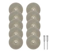 10 DISCHI DA TAGLIO DIAMANTATI DIAMETRO 30 mm PER MINI SMERIGLIATRICE DREMEL O PROXXON