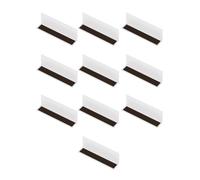 10 Divisori trasparenti per scaffali, PVC 0,8 mm, organizer magnetico | Materiale PVC trasparente, installazione magnetica o adesiva, design a L per scaffali retail(B,25x3x6cm)