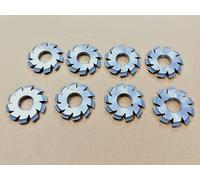 10 DP Involute Gear Cutters PA 20 Fori 25,4 mm 1" Set di 8 pezzi pezzi n. 1-...