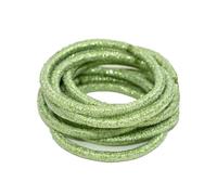 10 elastici per capelli alla moda, regolabili, solidi, spessi, elastici per coda di cavallo, accessori per lo styling da donna, colore verde prato, stile 2