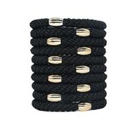 10 elastici per capelli da donna in colori assortiti, morbidi fermacoda, eleganti elastici per capelli per donne e ragazze con capelli fini, spessi, medi e lunghi (style 4,10)