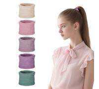 10 elastici per capelli da donna, in cotone spesso, senza metallo, antiscivolo, retrattili, piccoli per uomini e donne, per l'uso quotidiano, per lo sport (colorati)