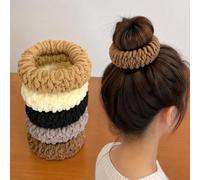 10 elastici per capelli, design senza cuciture con tenuta elastica, per code di cavallo e capelli spessi o ricci, accessori per lo styling quotidiano per l'organizzazione dei capelli