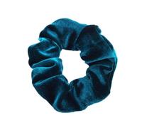 10 elastici per capelli, scrunchies in velluto, elastici colorati, per capelli, in velluto, per donna, per uso quotidiano, colore blu mare