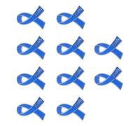 10 eleganti spille con ciondolo a forma di lettera di fede con nastro per accessori alla moda, spilla dal design sicuro, Misura unica, come descritto