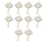 10 eleganti spille in lega con dettaglio a forma di uccello della pace e crocifisso, per eventi formali, chiusura sicura sul petto, design leggero, spilla per occasioni formali, Silver, come descritto