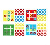 10 elementi di gioco per Tic For Tac Toe per gioco da tavolo strategico a nove griglie per sviluppare l'immaginazione spaziale e la capacità di analisi logica (10 set blu)