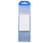 10 elettrodi di tungsteno da 1,6-3,2 mm, resistenti all'abrasione, non radiativi, per saldatura liscia lanthanated (3,2 mm)