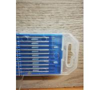 10 ELETTRODI TUNGSTENO LANTANIUM 2% BLU SALDATURA TIG INOX, ALLUMINIO FERRO RAME
