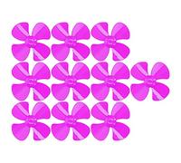 10 Eliche a 4 Pale da 40 Mm, Sostituzione Dell' in Plastica per Forte per Macchinina Giocattolo Fai da Te, Materiali Durevoli per Modello di Auto Telecomandato (Rosa rossa)