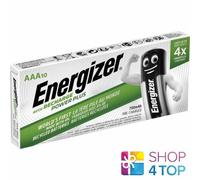 10 Energizer Accu Ricaricabili Power Plus Aaa Hr03 Batteries 1.2V 700mAh Nuovo